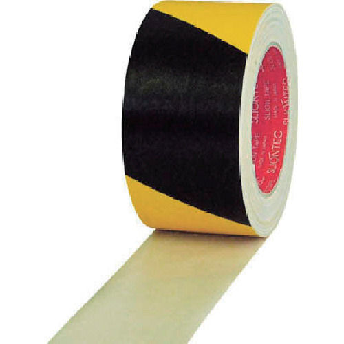 スリオン 危険表示用布粘着テープ50mm×25m イエロー/ブラック_