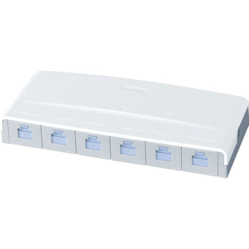 Panasonic ぐっとすシリーズ情報モジュラジャック CAT5E 露出6コ口_