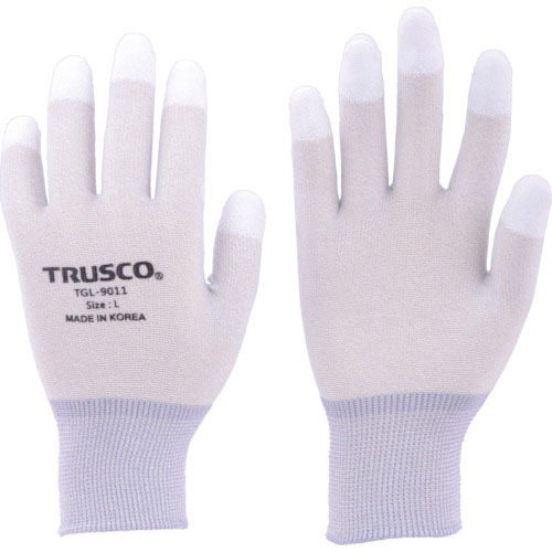 TRUSCO カーボン・ナイロンインナー手袋PU指先コート M_
