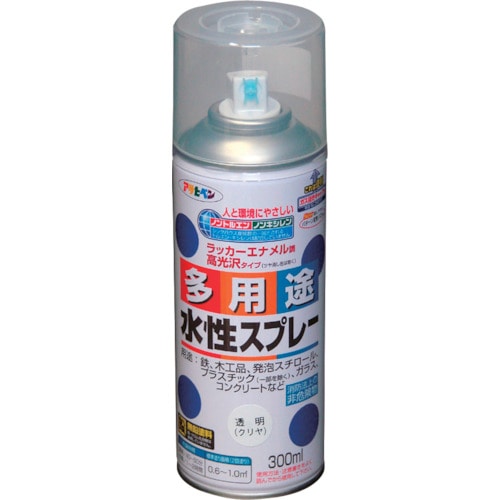 アサヒペン　水性多用途スプレー３００ＭＬ　クリヤ＿