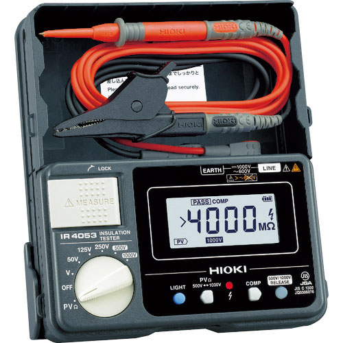 HIOKI 太陽光発電システム用絶縁抵抗計IR4053-10_