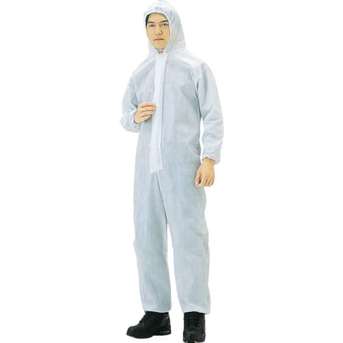 TRUSCO まとめ買い 不織布使い捨て保護服M (40着入)_
