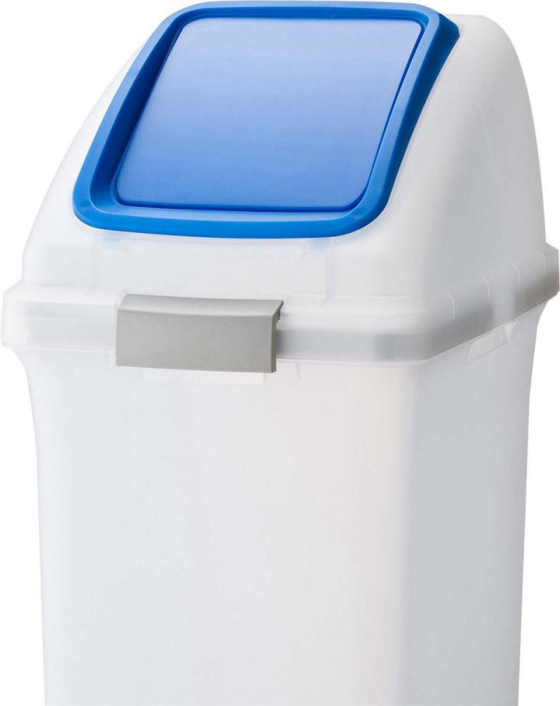 リサイクルトラッシュ　ＥＣＯ－３５（プッシュ蓋）ブルー