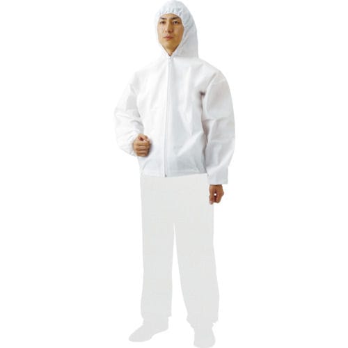 TRUSCO まとめ買い 不織布使い捨て保護服ズボン M (80着入)_