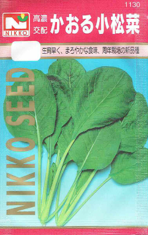 【宅配専用】　葉菜種子　かおる小松菜