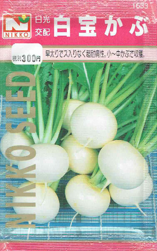 【宅配専用】　葉菜種子　交配白宝かぶ