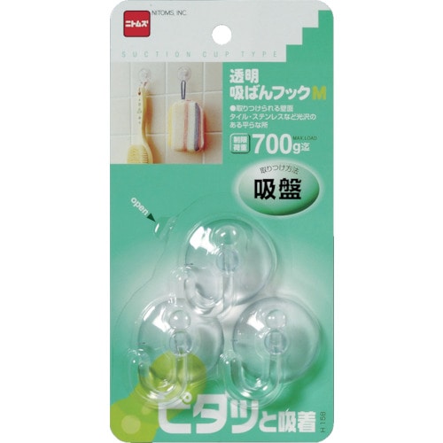 ニトムズ　透明吸ばんフックＭ＿