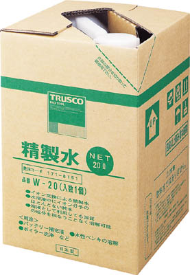 TRUSCO 精製水 20L (1個入)_
