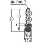 角田　ゴム付ボルト　Ｍ４Ｘ１３＿