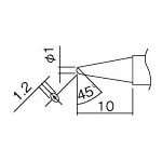 白光　こて先　１ＢＣ型（Ｚ）＿