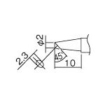 白光　こて先　２ＢＣ型（Ｚ）＿