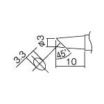 白光　こて先　３ＢＣ型（Ｚ）＿