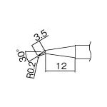 白光　こて先　０．２Ｊ型＿