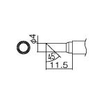 白光　こて先　４Ｃ型　面のみ＿