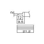 白光　こて先　スパチュラ　２１．２＿