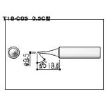 白光　こて先　０．５Ｃ型＿