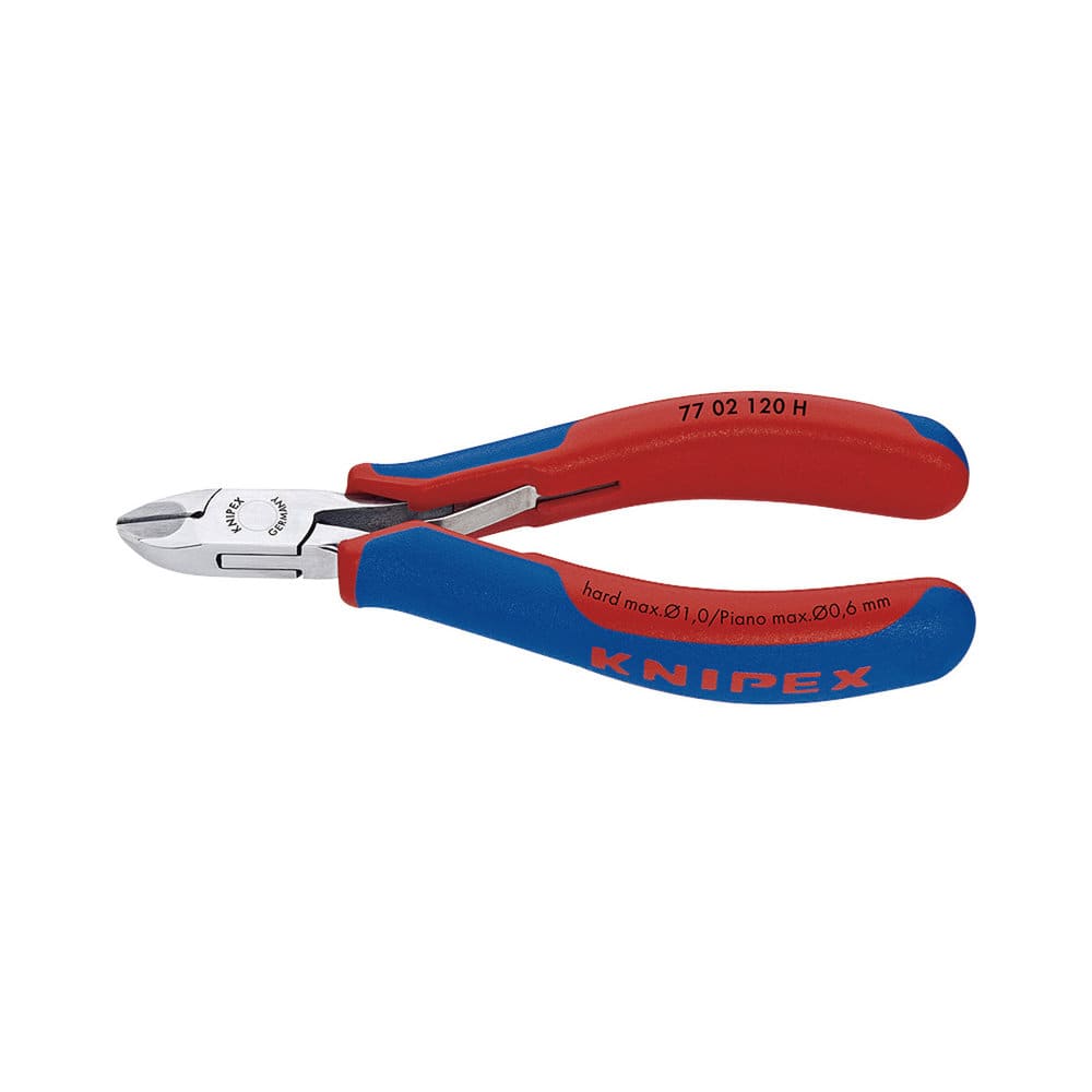 KNIPEX 超硬刃エレクトロニクスニッパー 120mm コンフォートハンドル 7702-120H