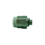 チヨダ　ファイブＳＵＳメイルコネクタ　白　６ｍｍ・＿