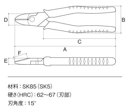 スリーピークス　パワーニッパ　ＰＮ‐１６５　　　　　　　　　