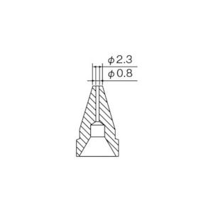 白光　ノズル　０．８ＭＭ＿