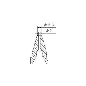 白光　ノズル　１．０ＭＭ＿