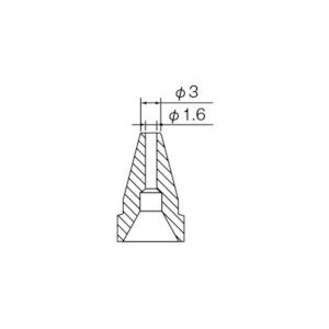 白光　ノズル　１．６ＭＭ＿