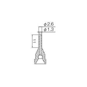 白光　ノズル　１．３ＭＭ　ロング型＿