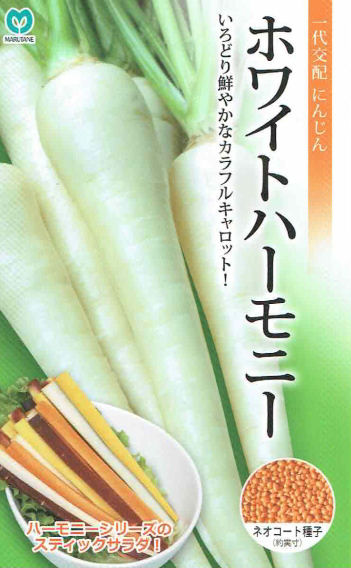 【宅配専用】　根菜種子　ニンジン種子　ホワイトハーモニー