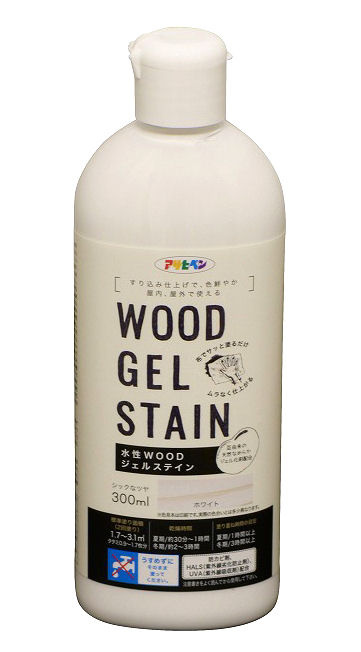水性ＷＯＯＤジェルステイン　３００ｍＬ　ホワイト
