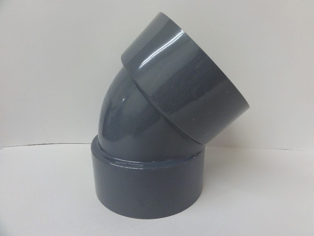 ＤＶ継手４５度エルボ　ＤＶ‐４５Ｌ‐１００
