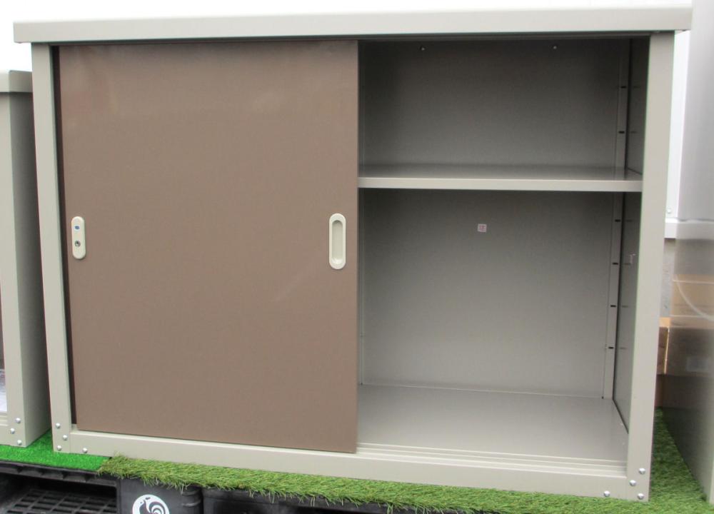 小型収納庫KM-124590SI スチール製