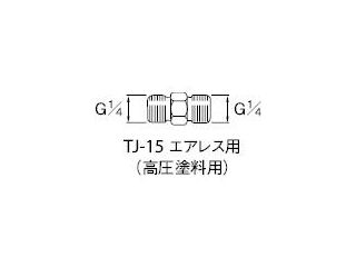 アネスト岩田　高圧塗料用継手　Ｇ１／４×Ｇ１／４　中間＿