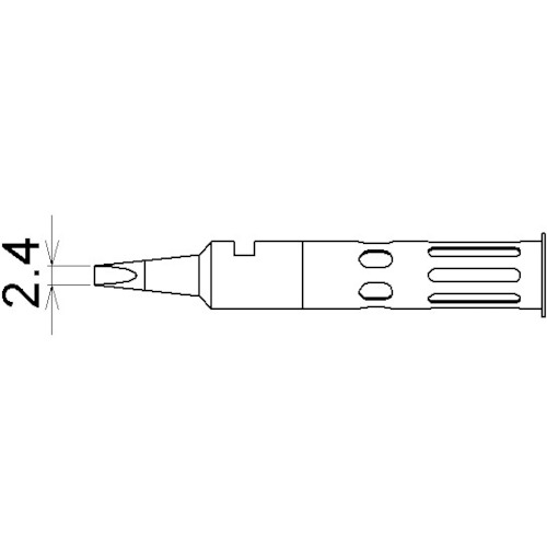 コテライザー　ミニ用コテ先巾２．４ｍｍ＿