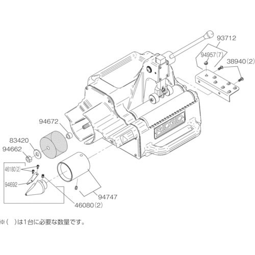 ＲＩＤＧＩＤ　ヘックス　ナット　１／２－１３　Ｆ／１２２Ｊ＿