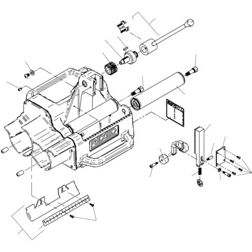 ＲＩＤＧＩＤ　シャフト　左ネジ　フロントロール　Ｆ／１２２Ｊ＿