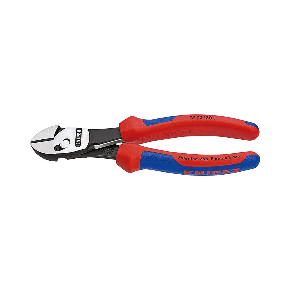 ＫＮＩＰＥＸ　ツインフォースニッパー（バネ付）　１８０ｍｍ　コンフォートハンドル　７３７２－１８０Ｆ