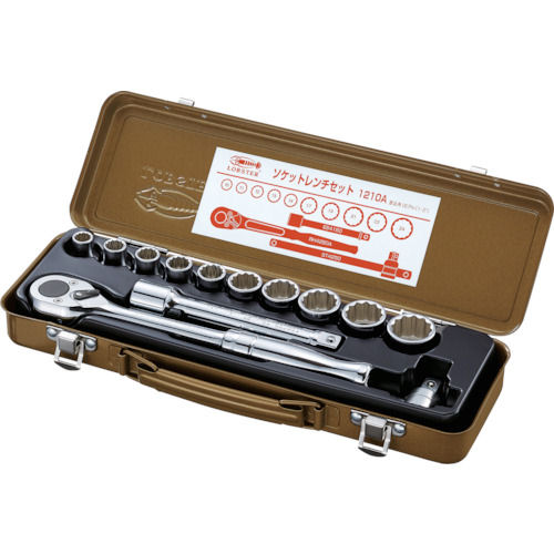 エビ ソケットレンチセット 差込角12.7mm 12角_