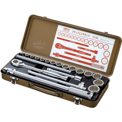 エビ ソケットレンチセット 差込角12.7mm 12角_