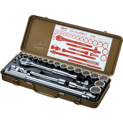 エビ ソケットレンチセット 差込角12.7mm 12角_