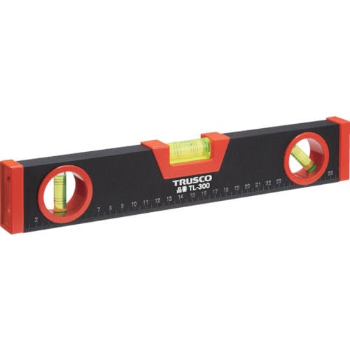 ＴＲＵＳＣＯ　アルミレベル　箱型　マグネット付　３８０ｍｍ　水平・垂直・４５°＿