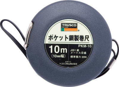 TRUSCO ポケット鋼製巻尺 スチール 10m_