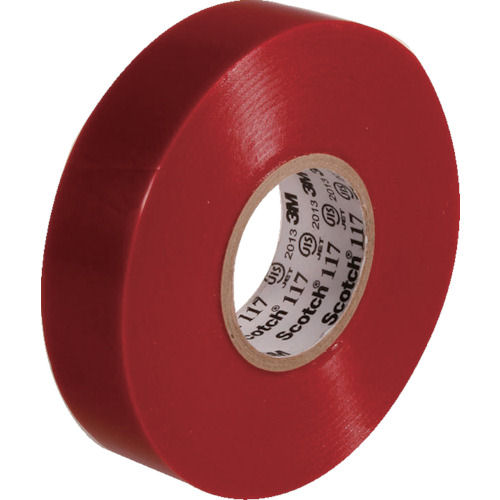 3M ビニールテープ 117 赤 19mmX20m 10巻入り_