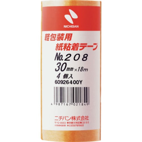 ニチバン 紙粘着テープ208H-30_