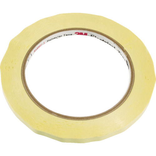 ３Ｍ　ポリエステル電気絶縁テープ　１３５０黄色　１２ｍｍＸ６６ｍ＿