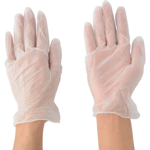 川西　ビニール使いきり手袋　粉なし　　Ｍサイズ　（１００枚入）＿