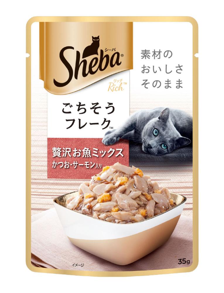 シーバ リッチ ごちそうフレーク 贅沢お魚ミックス かつお・サーモン入り 35g