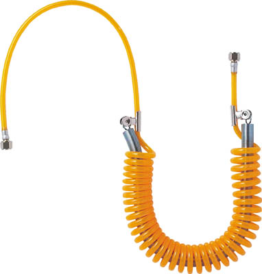 TRUSCO 取替用スプリング式ウレタンコイルホース 2m_