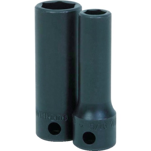 WILLIAMS 3/8ドライブ ディープソケット 6角 18mm インパクト_