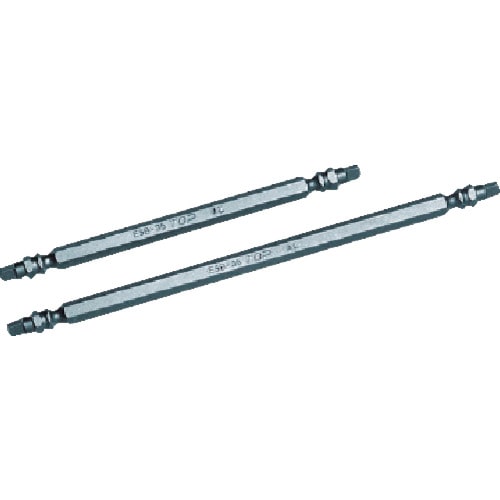 TOP 電動ドリル用四角ビット3.5X110mm2本入り_