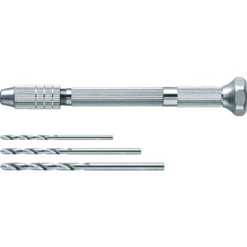 ＴＲＵＳＣＯ　ピンバイス　収納式ドリルセット　３Φ　０．１－３．２ｍｍ＿